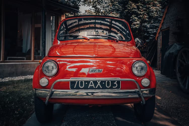 Retro Rode Fiat