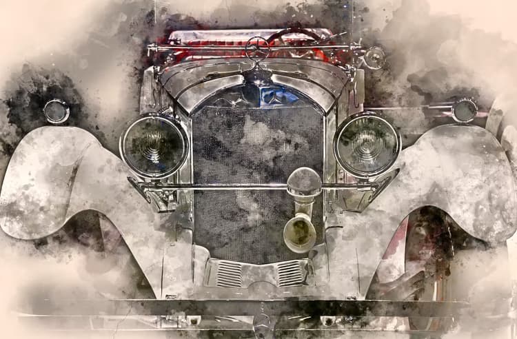 Vintage Auto Kunst