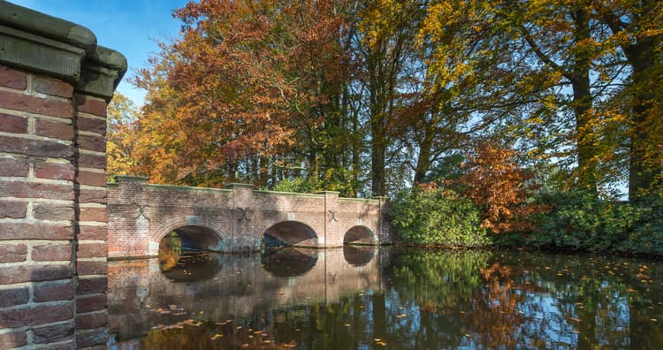 Herfstbrug Reflectie