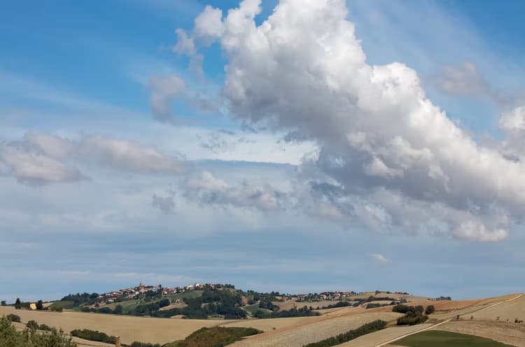 Landschap met Wolken