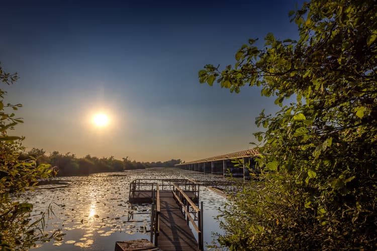 Zonsondergang bij het Water