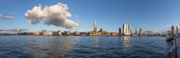 Panorama van de stad